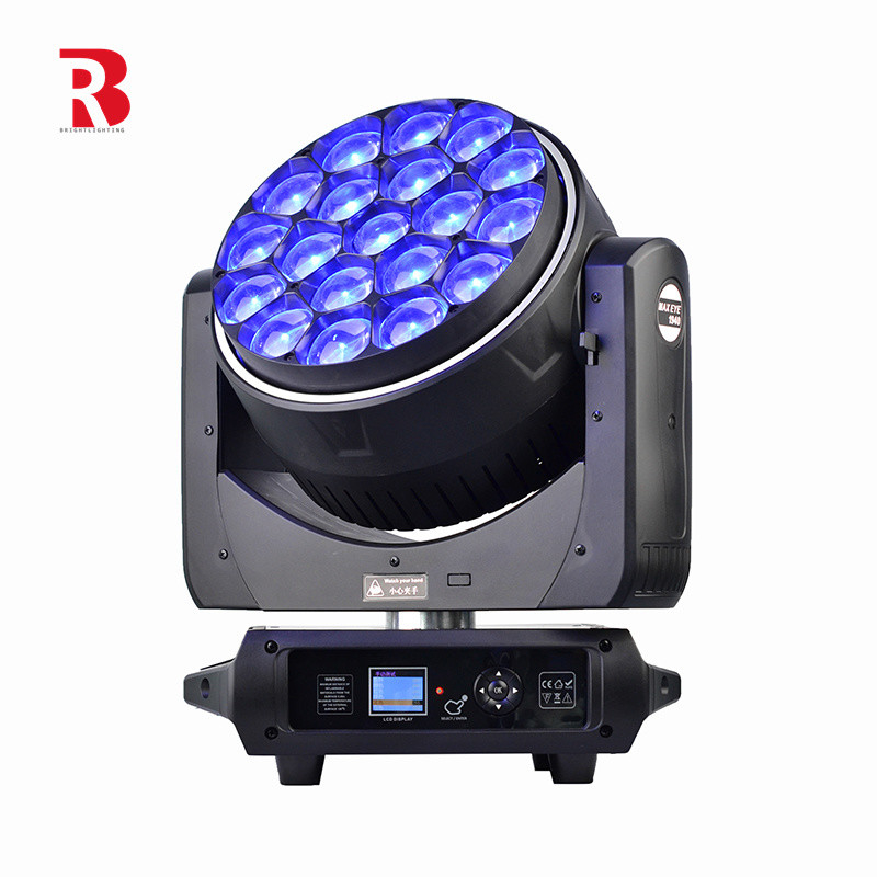 19*40W Lavado de puntos de haz de la cabeza móvil de la luz del escenario IP20 Alto brillo