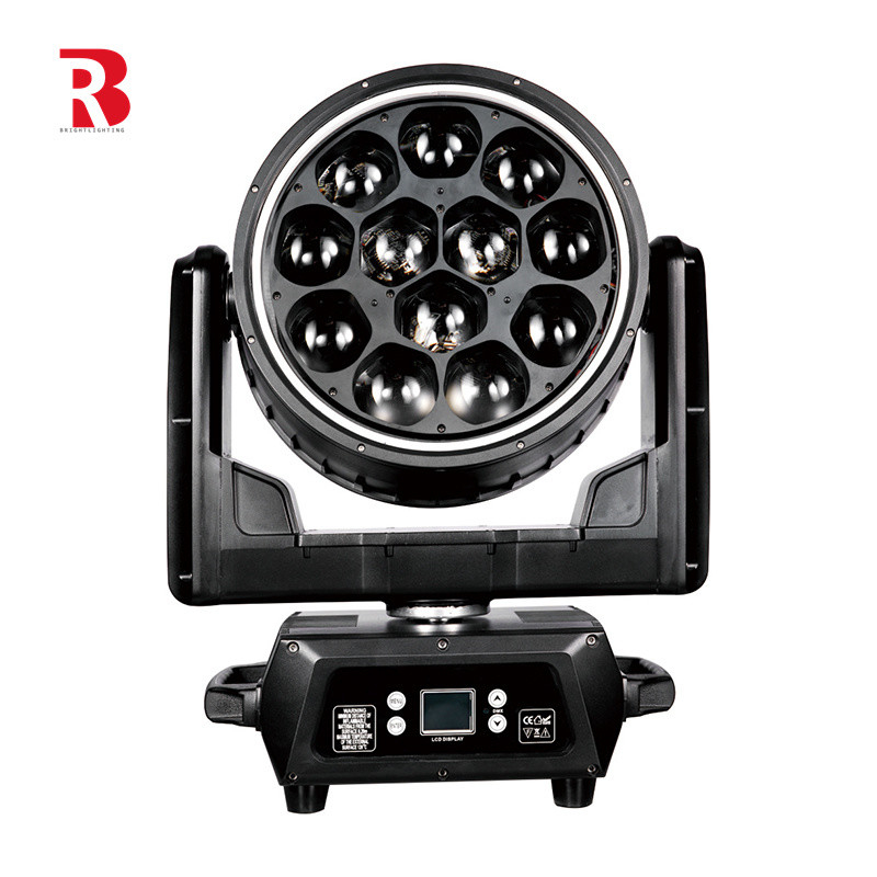 Cabeza móvil LED 12pcs 40W RGBW LED Beeye Luz de escenario con efecto de atenuación rico