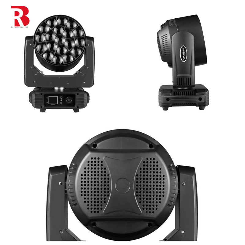 19pcs*15w RGBW Zoom Eye LED Moving Head Stage Light para la decoración de bodas de DJ