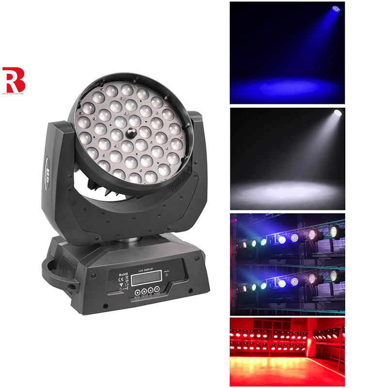 36PCS*10W Alta luminosidad Zoom Beeeye Luz de escenario LED para espectáculo de fiesta