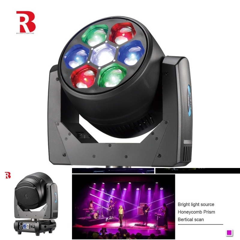 RGBW 4in1 LED dinámico 7x40W cabeza móvil para entornos de estudio y conjuntos de películas