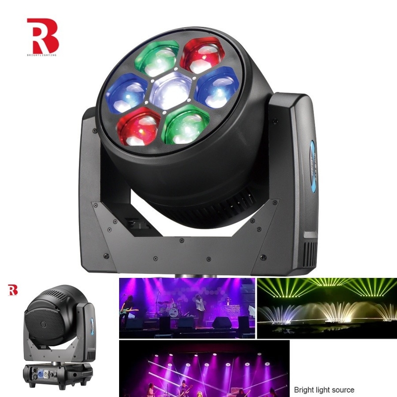 RGBW 4in1 LED dinámico 7x40W cabeza móvil para entornos de estudio y conjuntos de películas