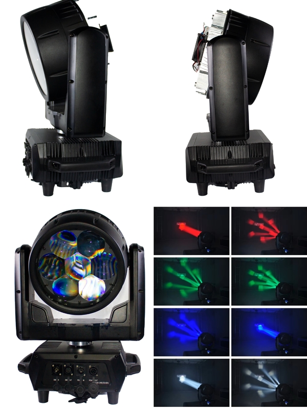 Mini 7 * 40w Zoom Led Wash Moving Beeye Light Indoor DMX para el escenario