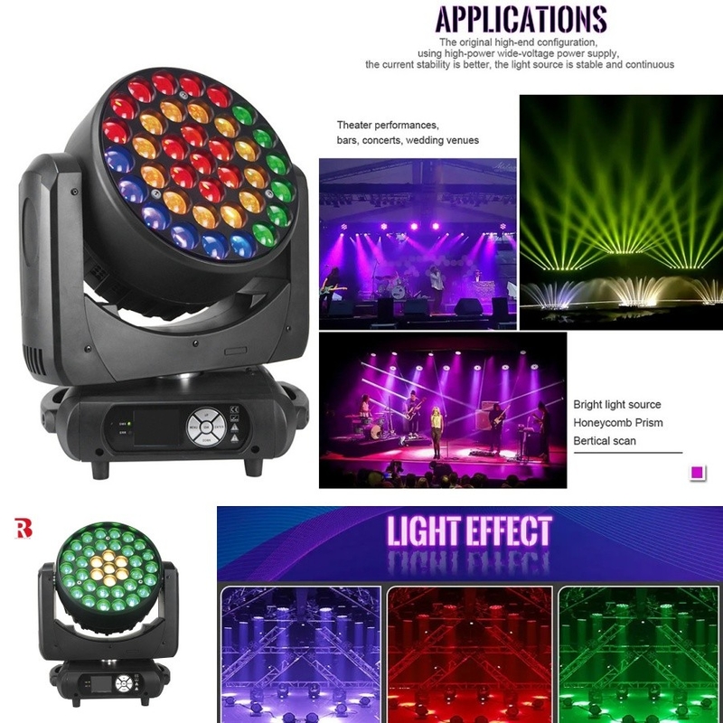 Interfaz fácil de usar Ojo de abeja Luz de cabeza móvil para una navegación rápida a través de la configuración