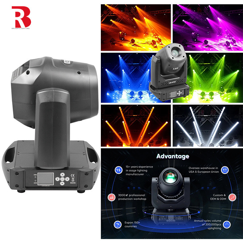 Luz de escenario LED profesional DMX Control de luz de cabeza móvil