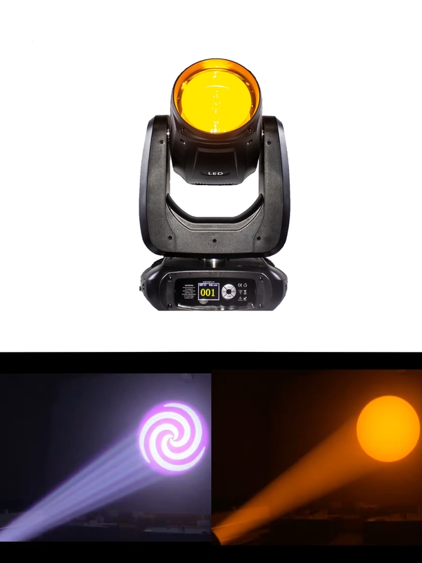 LED 200w cabeza de sacudida punto de prisma giratorio 200w haz de LED punto de luz de cabeza móvil