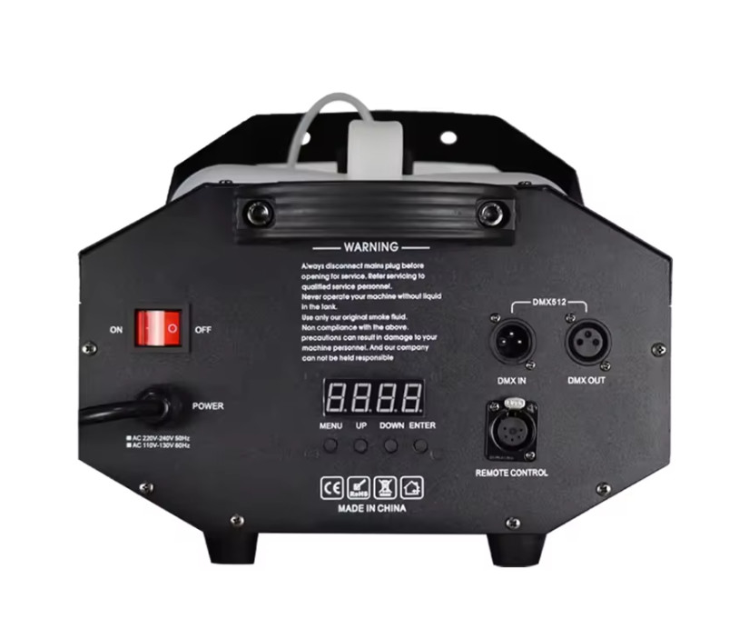 Máquina de humo de alto rendimiento de 3000W DMX Control remoto de capucha de humo para bodas, fiestas