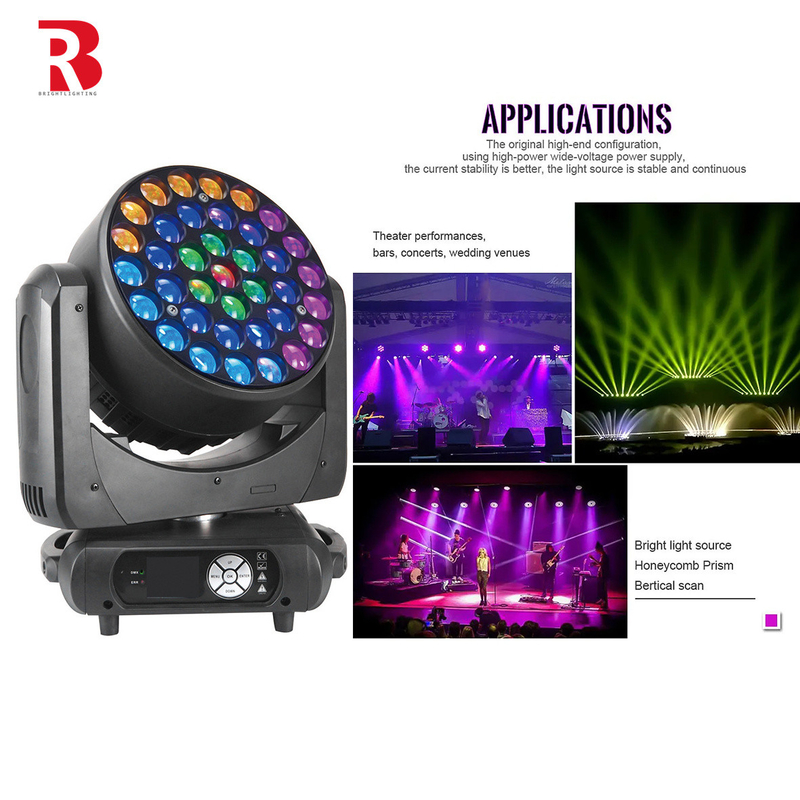 Escenario profesional 37*15w LED Moving Head Stage Light para DJ