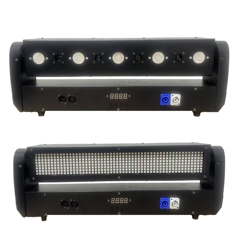 Caras dobles 5+4 Rayo láser Strobe cabeza móvil luz 19CH canales de control DMA