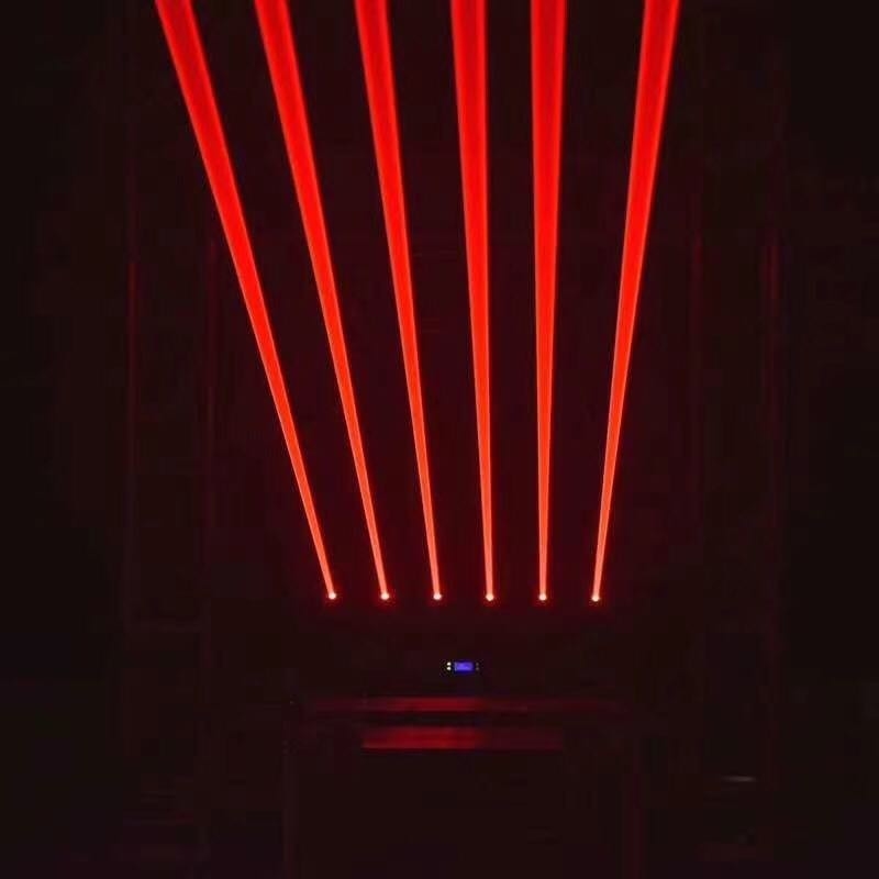 Alta calidad 6 cabeza láser 3 en 1 haz de píxel láser luz de cabeza móvil Fabricantes