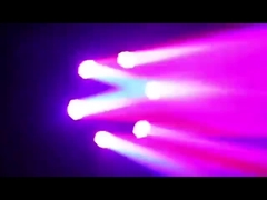 3 en 1 Laser Beeye Beam Moving Head Light 6 CREE 10W RGBW Lámparas con cuentas