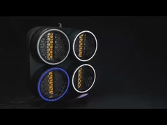 Manufactureros de luces de cabeza móvil Retro 4 ojos Blinder RGB LED Beads