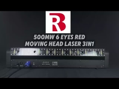 Luz de cabeza móvil de haz 3 en 1 Luz láser muestra de color de cuentas