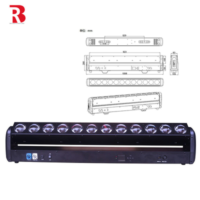 Indoor LED Pixel Beam Bar 12pcs 30W RGBWW 4-In-1 LED Lámpara de lavado para el club
