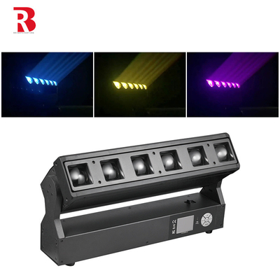 6pcs 40w RGBW Pixel LED Zoom Beam Wash Disco Luz de escenario para club