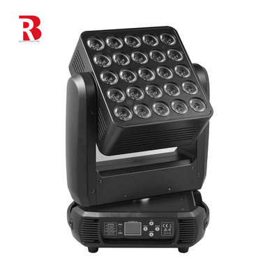 Dj 5x5 Dmx Led Matrix Light Rotación infinita Matrix Beam Pixel Luz de cabeza móvil